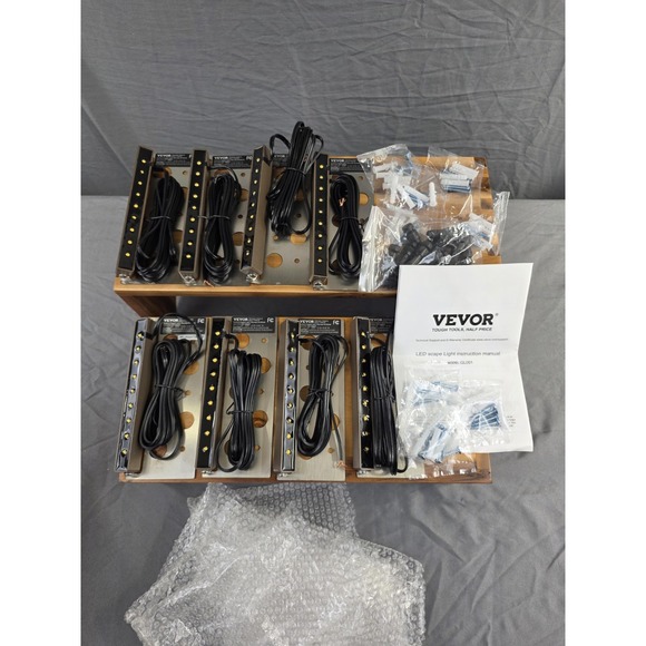 VEVOR LED Hardscape Step Lighting 6.8" Wall Lights 12V-24V Paver Light 8PK NIB - Picture 8 of 8